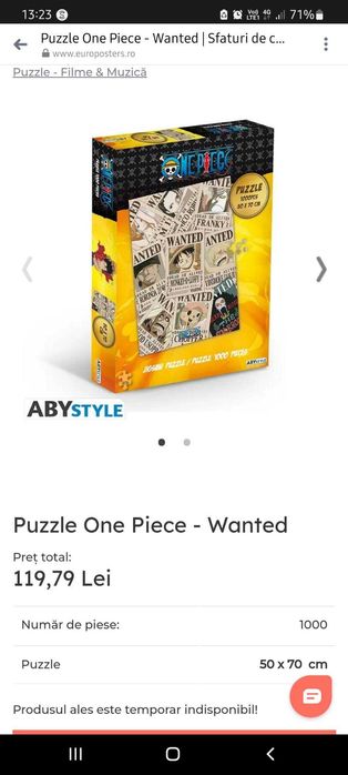 Puzzle One Piece - Wanted