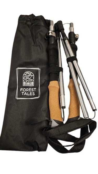 Щеки за трекинг Forest tales от алуминий с коркова дръжка