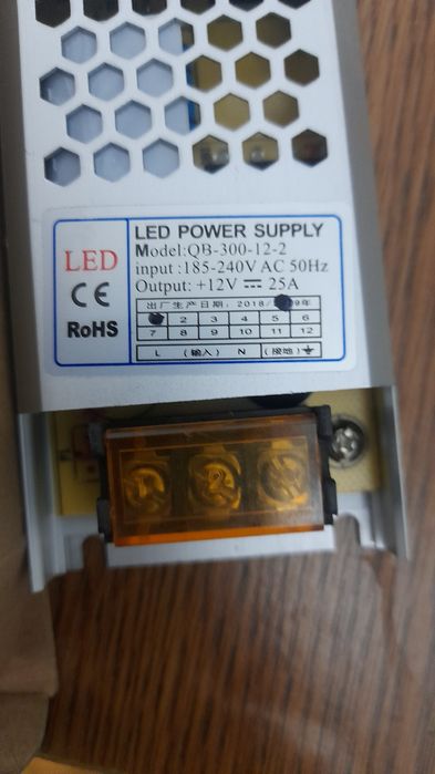 Блок питания 12 вольт 25 ампер для led