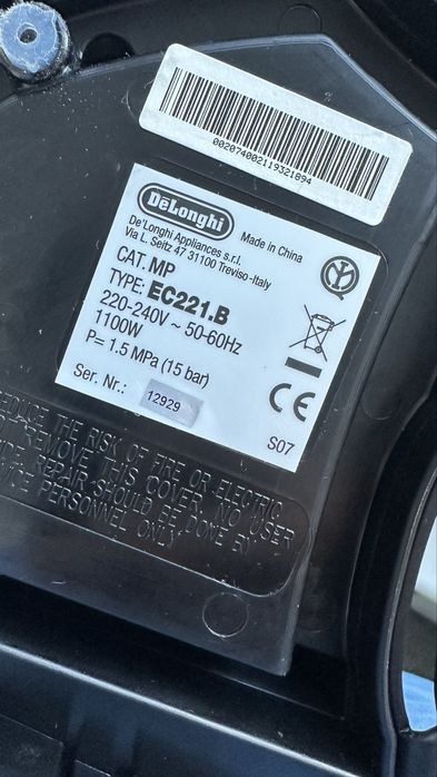 espressor delonghi ec221.b