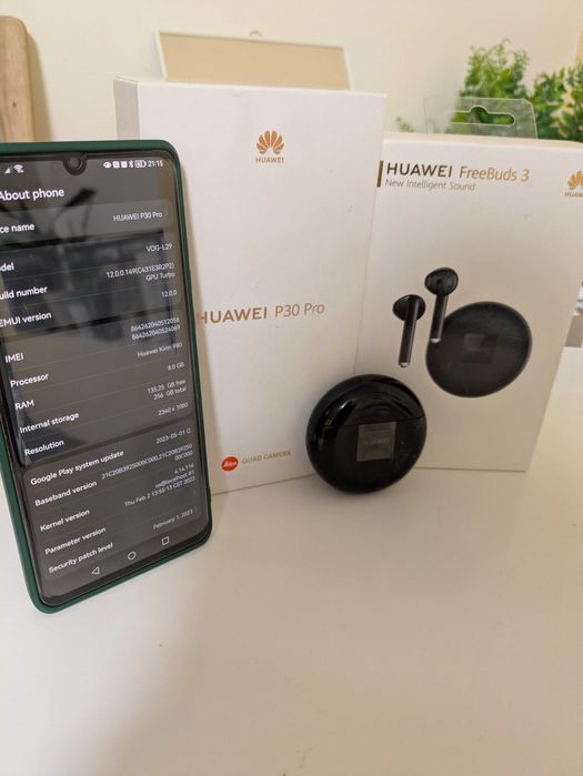 Huawei P30 Pro 8GB RAM / 256 ROM + Huawei Freebuds 3