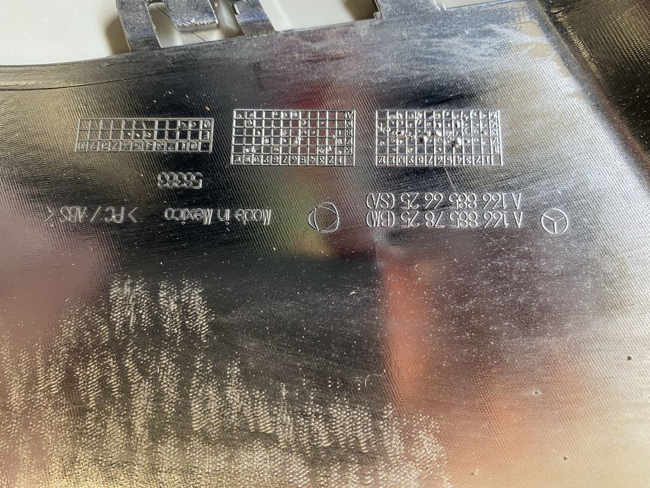 Преден нож”лип” за Mercedes GL166AMG/2013-2015/front bumper/никел