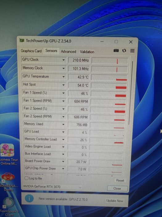 Placa video rtx 3070 8g asus