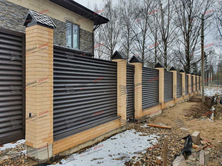 Забор жалюзи еврожалюзи