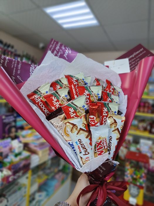 Съедобные подарочные букеты