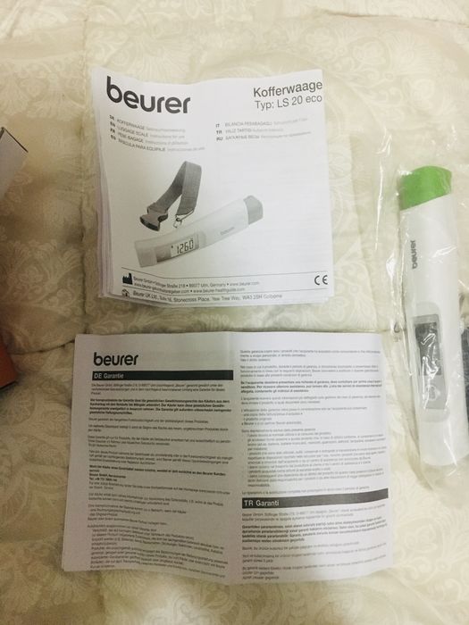 Оригинальные багажные безмен весы Немец. BEURER ECO Солнечная батарея