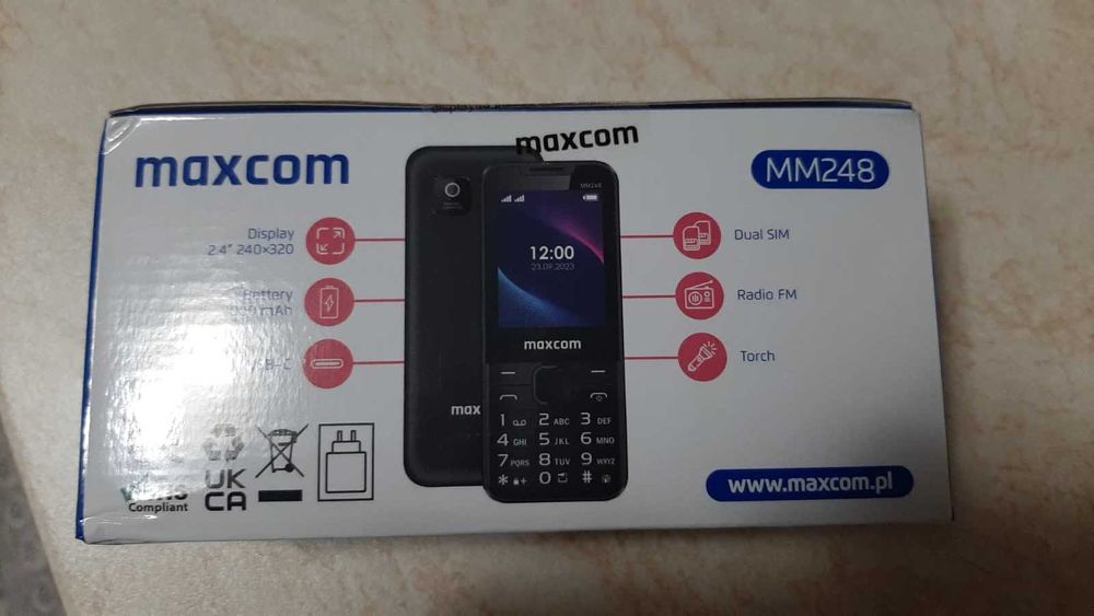 Telefon Mobil Maxcom MM248 4G Dual Sim Black