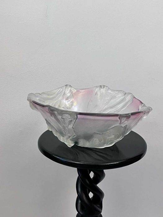 Fructiera centru de masa bibelou bhoemia cristal bizonat vechi