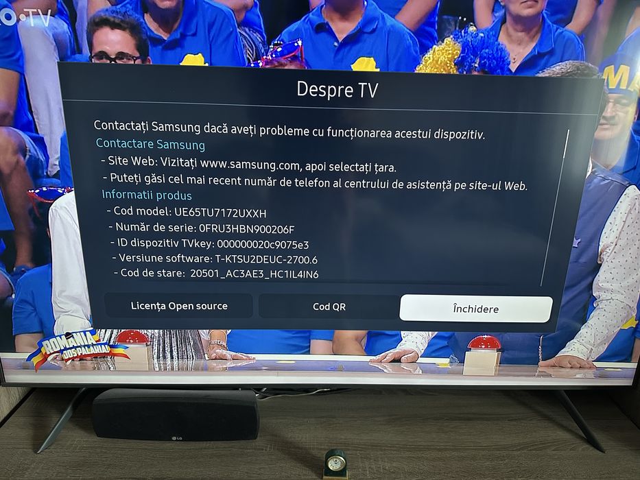 Televizor Samsung 65TU7172, 163 cm, Smart, 4K Ultra HD, LED.