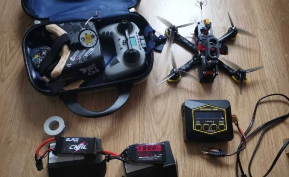 FPV дрон (аналогов) 5 инча готов сет за летене + insta go 2