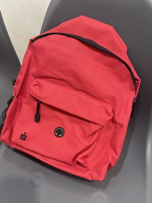 Рюкзак красный, сумка на плечи