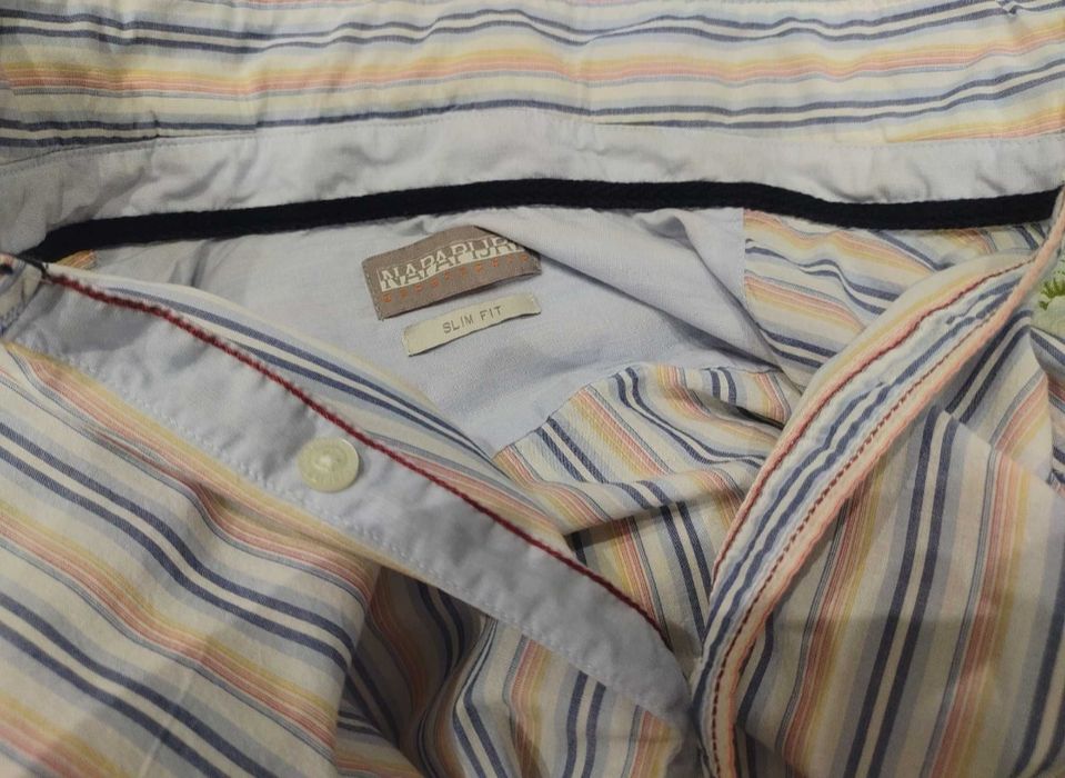 Рубашка Napapijri 100% хлопок. Премиум.