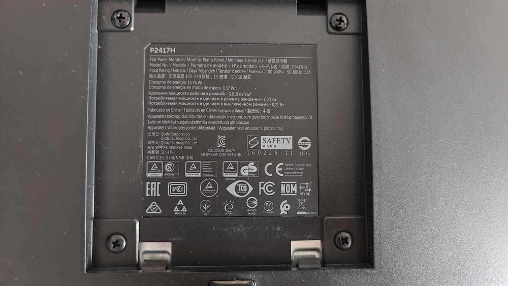 Monitor Dell LED IPS 23.8" P2417H FHD 4xUSB, HDMI, DisplayPort, Pivot