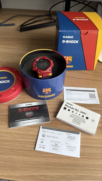 Original Casio G-Shock Matchday FCB, полный комплект