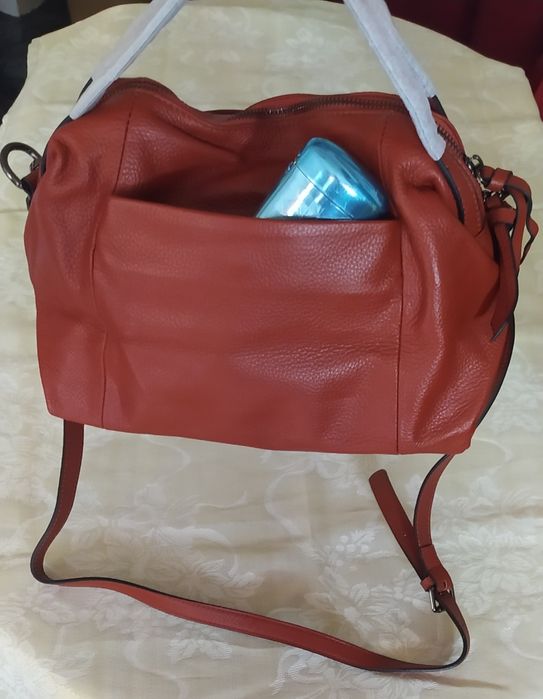 НОВА! Луксозна чанта - естествена кожа