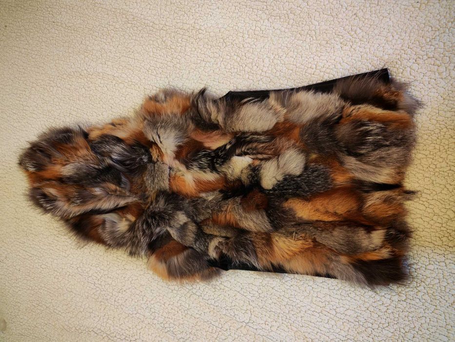 Дамски елек от лисица(естествен косъм)