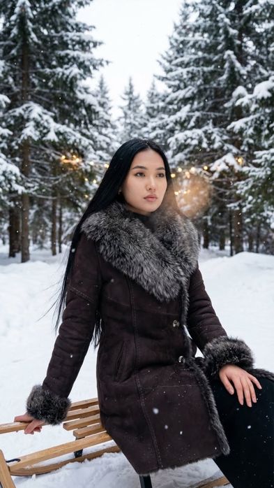 Дубленка зимняя.