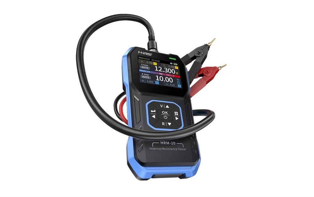 Tester FNIRSI HRM-10 rezistenta interna baterii li-ion, lifepo4, pb-acid