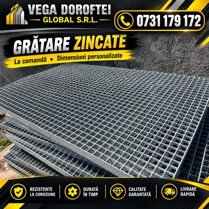 Gretare zincate pentru spălătorie auto platformă  trepte