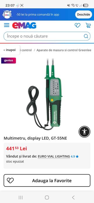 Multimetru digital Greenlee