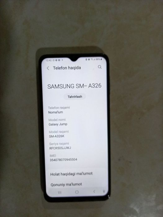 Samsung A32 128xotiralik sotiladi