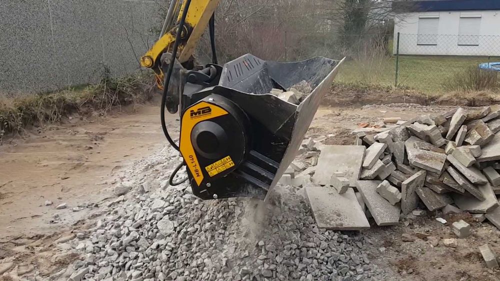 Cupa de sortare pentru excavatoare