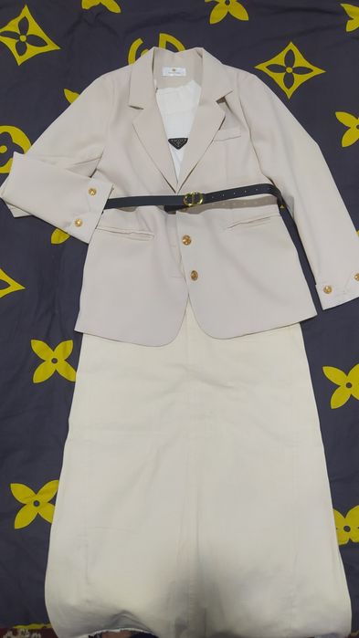 Troyka jinsi yubka amirikanka kastyum