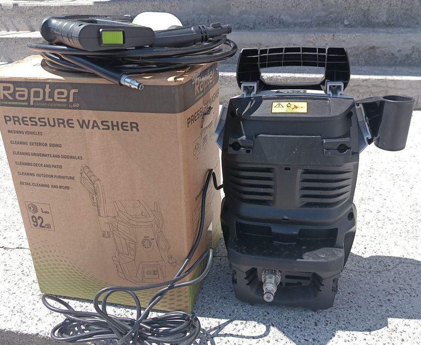 Водоструйка Rapter RR HPW300/ 1400 W - Електрическа водоструйна машина 6.5 л./мин 110 бара