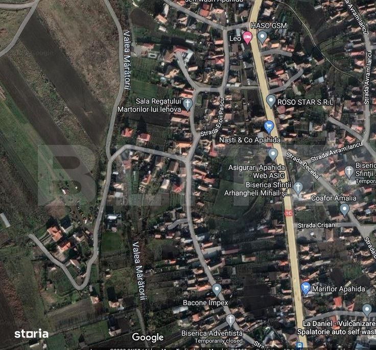 EXCLUSIVITATE ! Teren intravilan, 3338 mp, utilitati, Apahida
