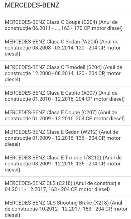 Furtun Intercooler Mercedes C Classe, E Classe W212, CLS  C218, GLK  X204  PRODUS  NOU  ORIGINAL  MERCEDES  ÎN  OFERTA