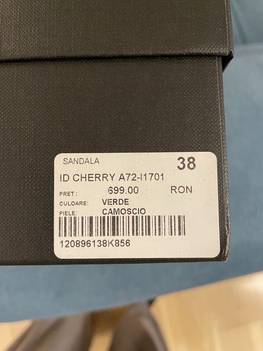 Sandale musette, piele, marimea 38, noi