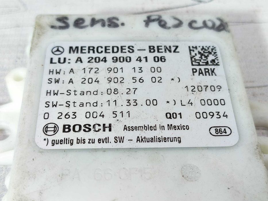Modul senzori parcare Mercedes-Benz C-Class W204 COD: A2049004106 2013 / [2007-2014] / (5G3)