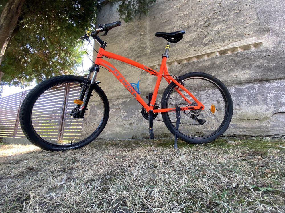 Bicicleta Rockrider 340 MTB AluFrame BtWin T Bridge Cadrul L Roti