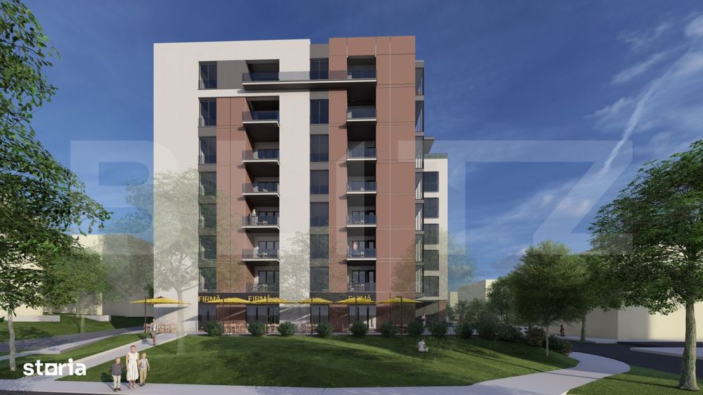 Apartament cu 2 camere, 56 mp, bloc nou - zona Andrei Muresanu
