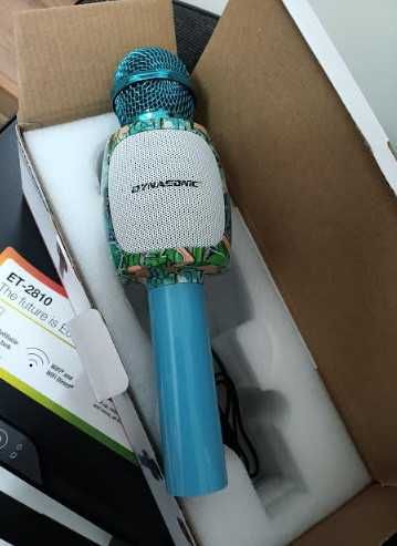 Безжичен караоке микрофон DYNASONIC, преносим Bluetooth караоке