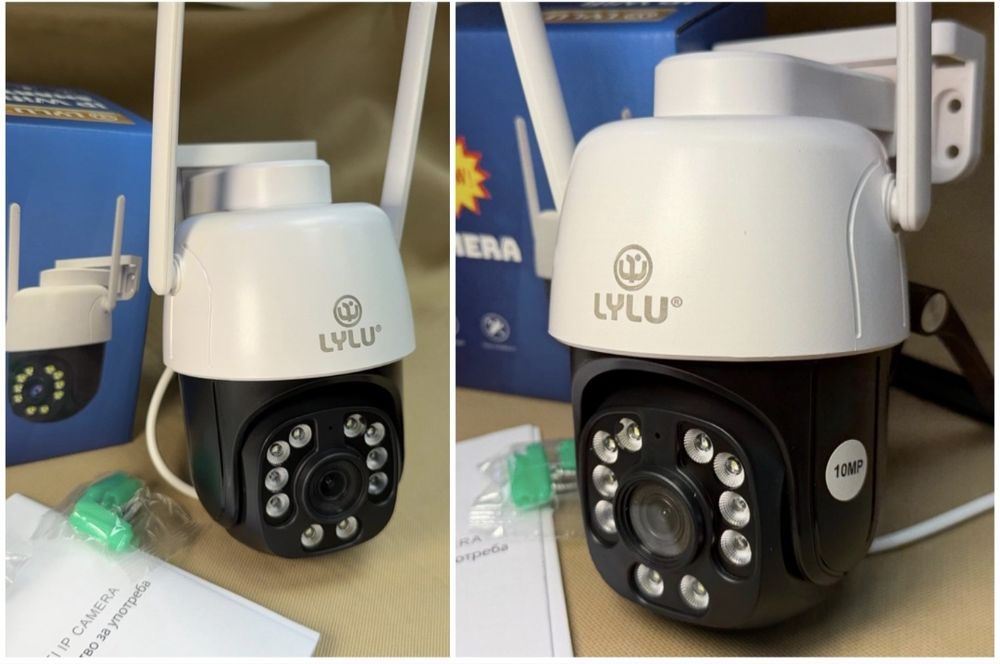 Куполна WiFi камера с ICSEE - ВОДОУСТОЙЧИВА IP CAMERA 8MP/350°