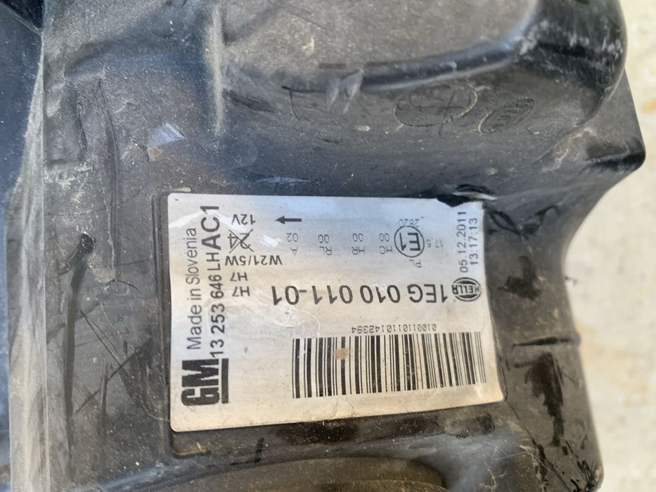 Far Opel Astra J stanga