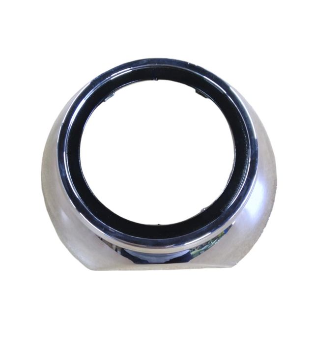 Капачка за лупа 3" полукръгла с място за ангелски очи D 13cm Хром №396