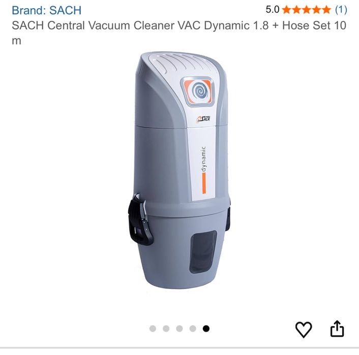 SACH - професионална прахосмукачка за вграждане