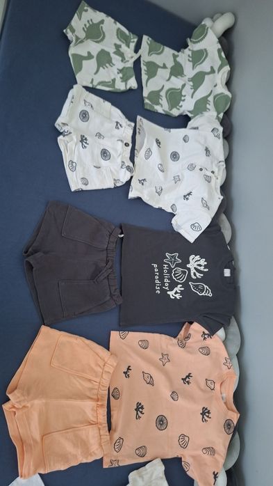 Compleuri de vară tricou pantaloni scurți h&m marimea 86