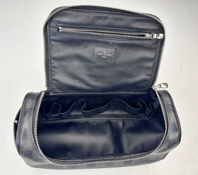 geantă originala de toaletă Louis Vuitton Damier Graphite