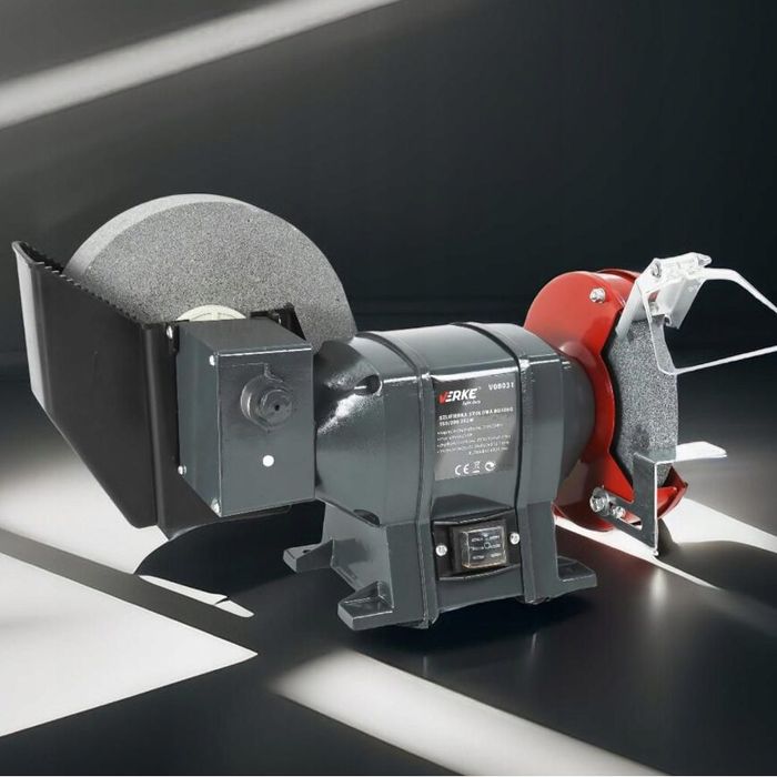 Polizor de banc cu 2 pietre, 150-200 mm, putere 250 W, Verke