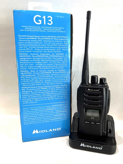 Stație radio de recepție și transmisie  Midland G13,  NOUA!