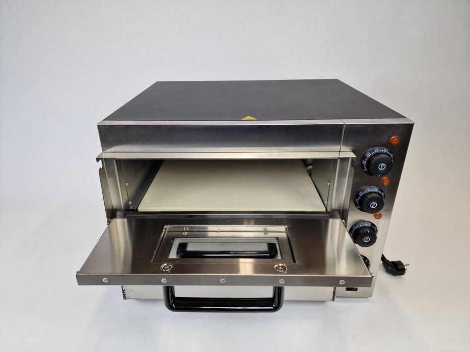 Cuptor Electric Dublu pentru Pizza 40 x 40 cm Otel Inoxidabil