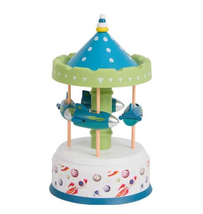 Въртележка с музикална кутия и музикална декорация, подарък за деца