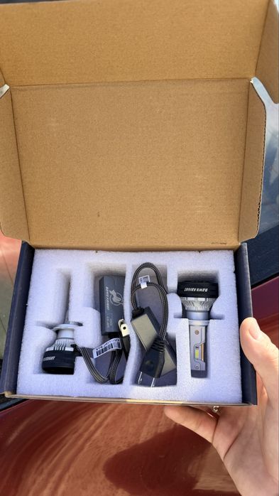 Led лампы h7 40w 6000k  с вентилятором