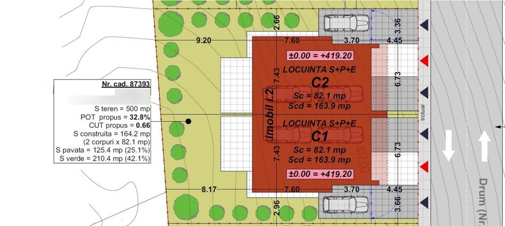 Comision 0% Teren autorizat pentru duplex in Floresti | Str. Fagului