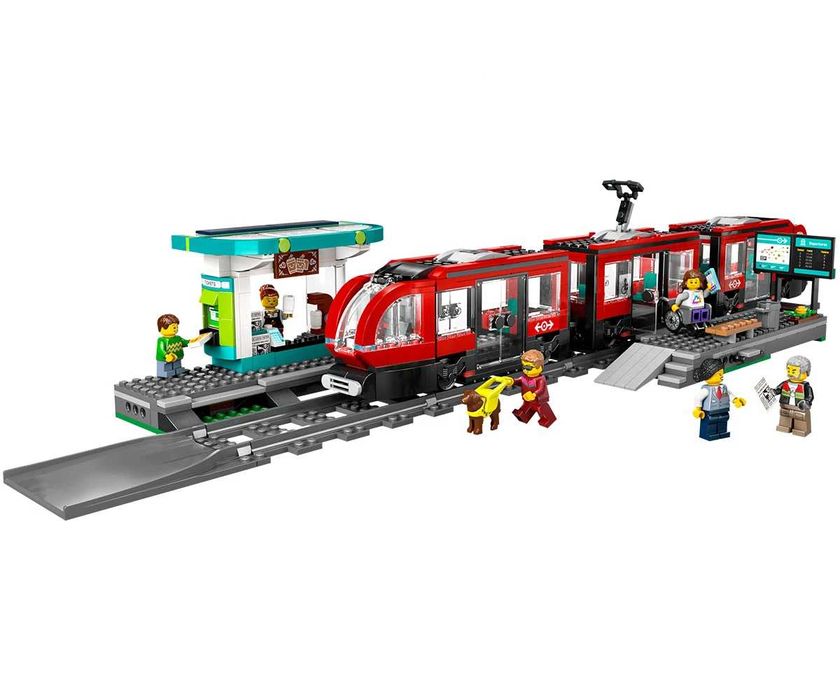 Lego City - Трамвай и гара в града (60423) и Камион за доставки 60440