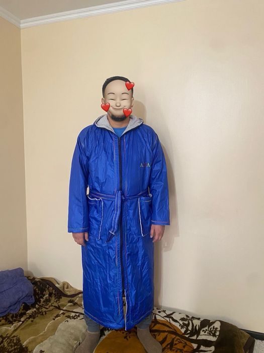 Махровый халат (дождевик)