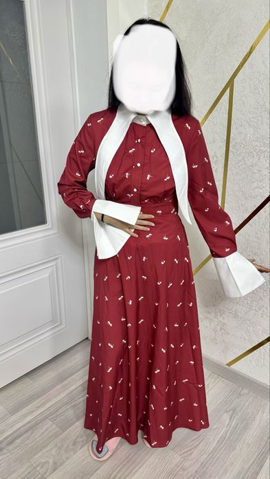 красное вечернее платье